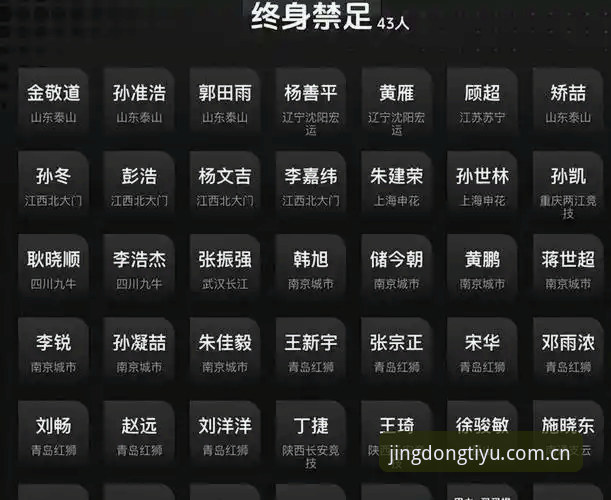 资深用户深度解读：足协第三批禁足名单背后的足球生态反思